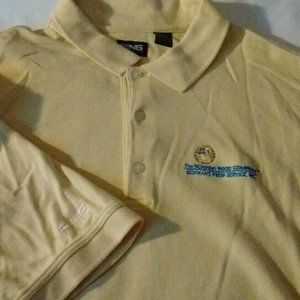 Schwan's Food Service Logo PING COLLECTION 100% Cotton Yellow Polo/Golf Shirt XL